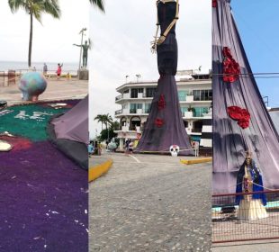 Imágenes del malecón de Vallarta por el Festival de Muertos