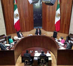 Sesión del Tribunal Electoral del Poder Judicial de la Federación