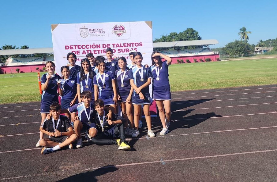 Atletas participando del evento Detección de talentos 2023