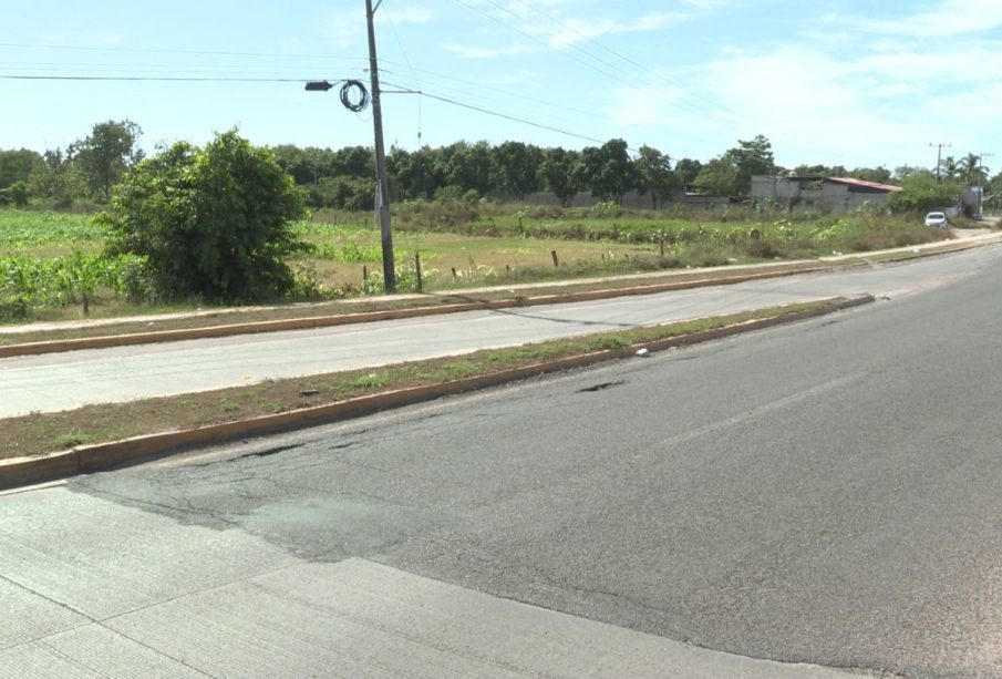 Bache en avenida Emilio González