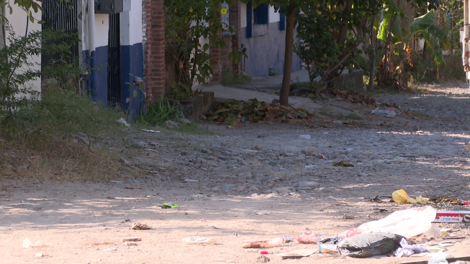 Calle del Coapinole en mal estado