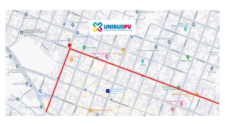 Croquis de nueva ruta de Unibus