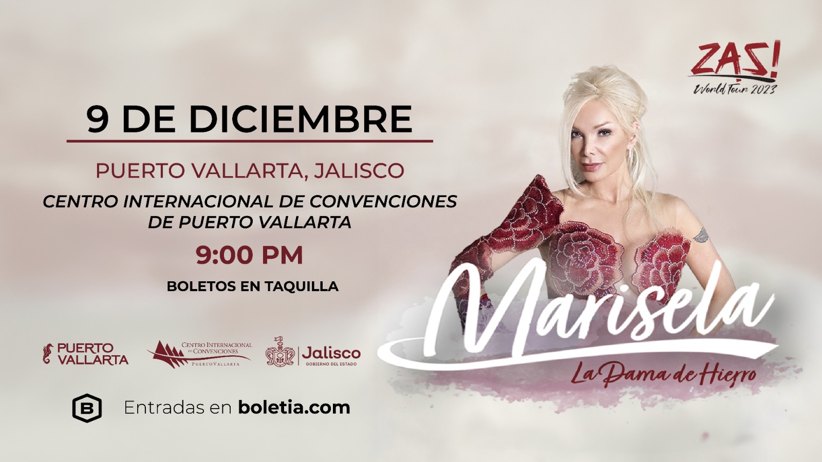 Todo listo para la presentación de Marisela en el Centro Internacional de Convenciones