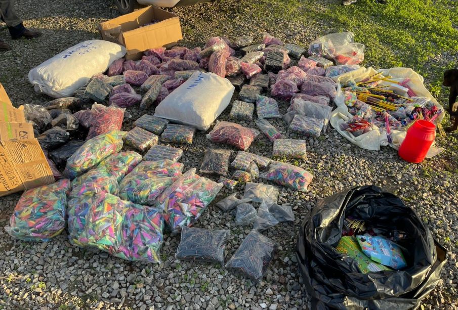 Tras una serie de revisones, en Tijuana decomisan más de una tonelada de artículos explosivos