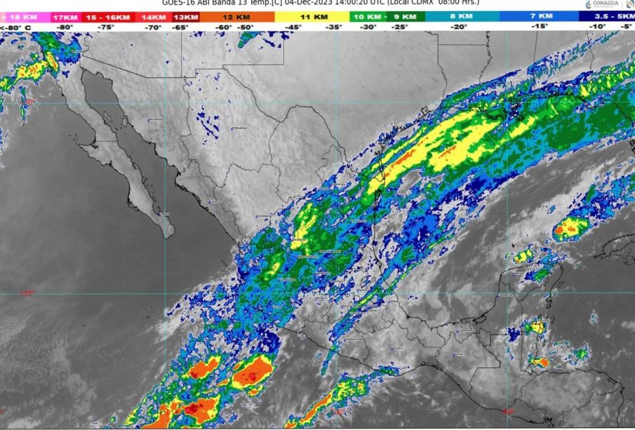 Frente frío 13 sobre México provocará nieve