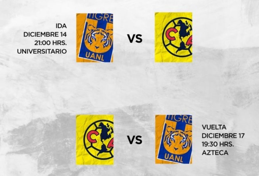 En este momento ya está lista la final de la Liga MX a disputarse entre América y Tigres.