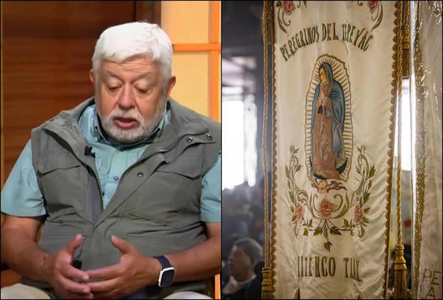 Jaime Maussan y la Virgen de Guadalupe.