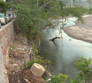 Río Pitillas con basura