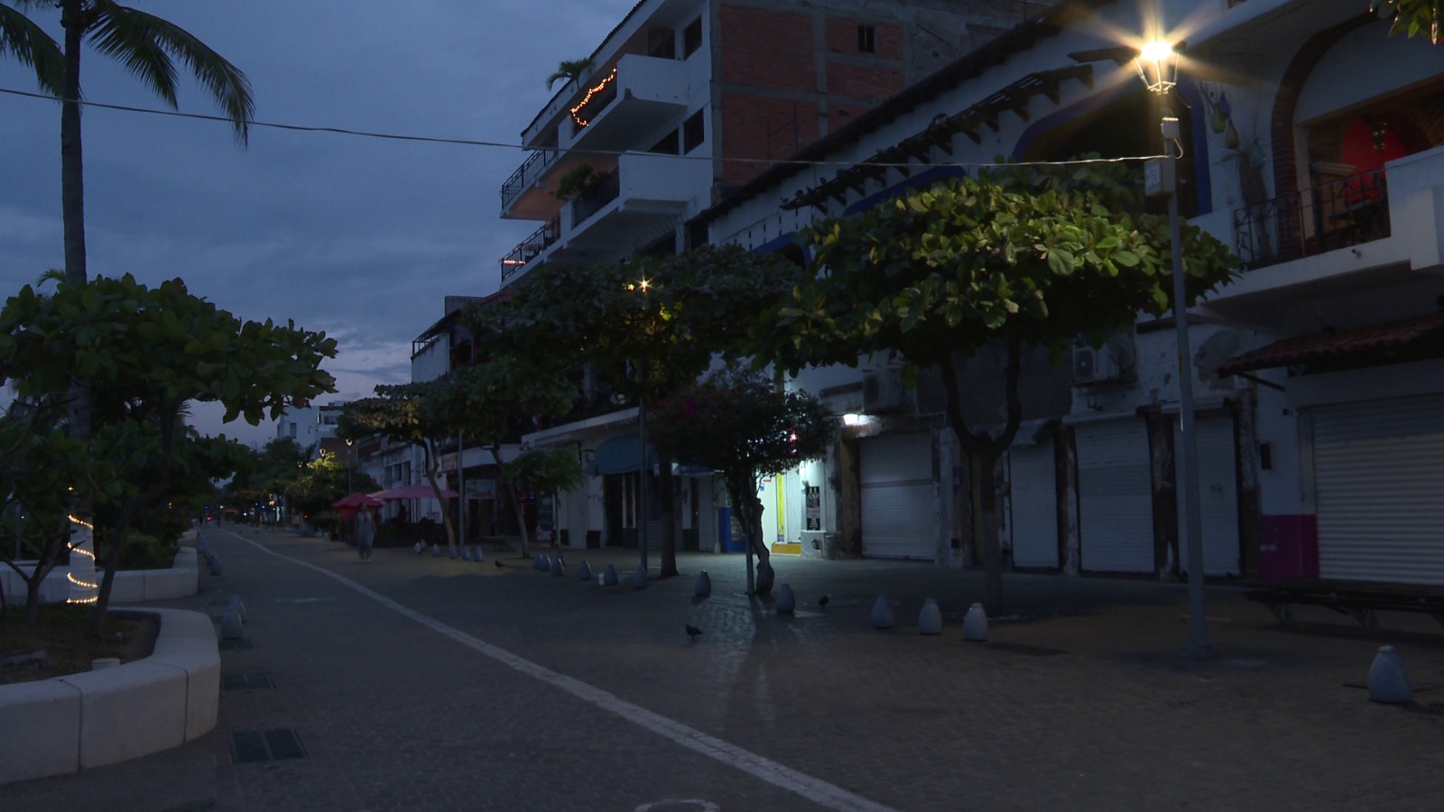 Zona del malecón sin luz