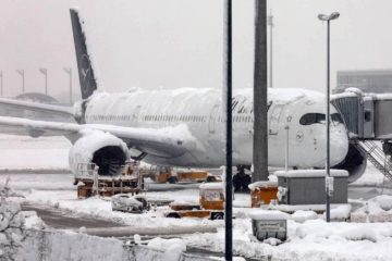 Aviones congelados en Aeropuerto de Múnich