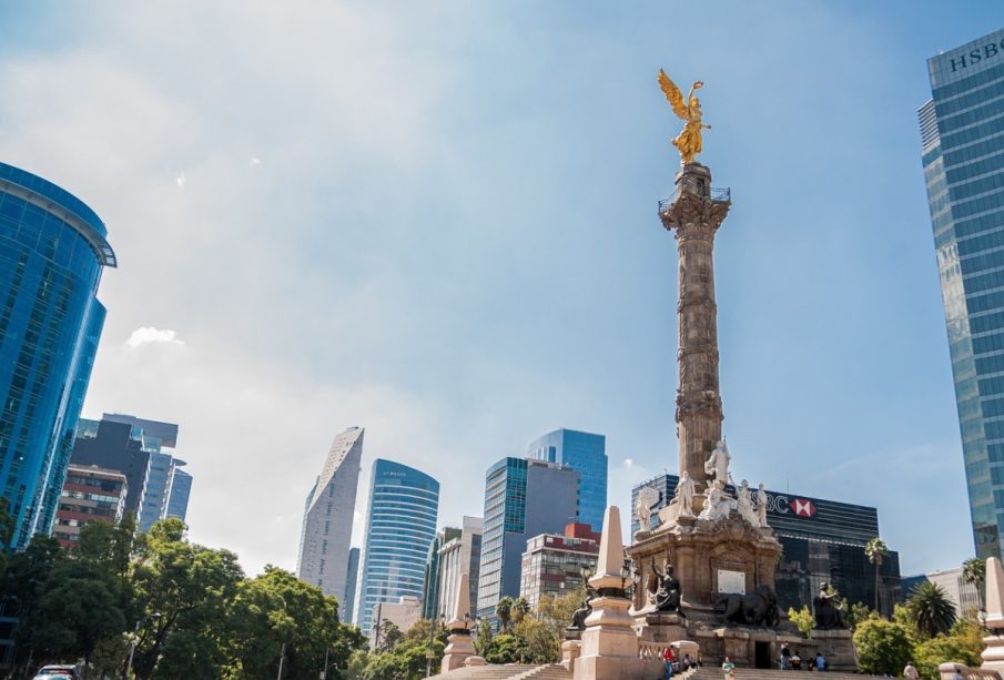 ángel de la independencia en la ciudad de México