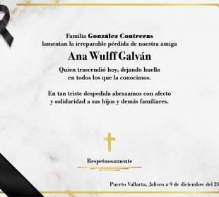 Esquela Ana Wulff Galván