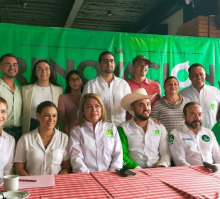 Integrantes del Partido Verde Ecologista de México