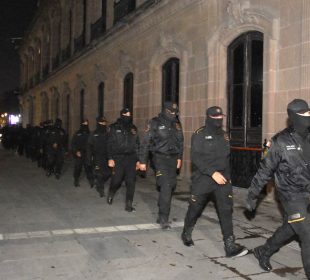 Policías antimotines de Nuevo León