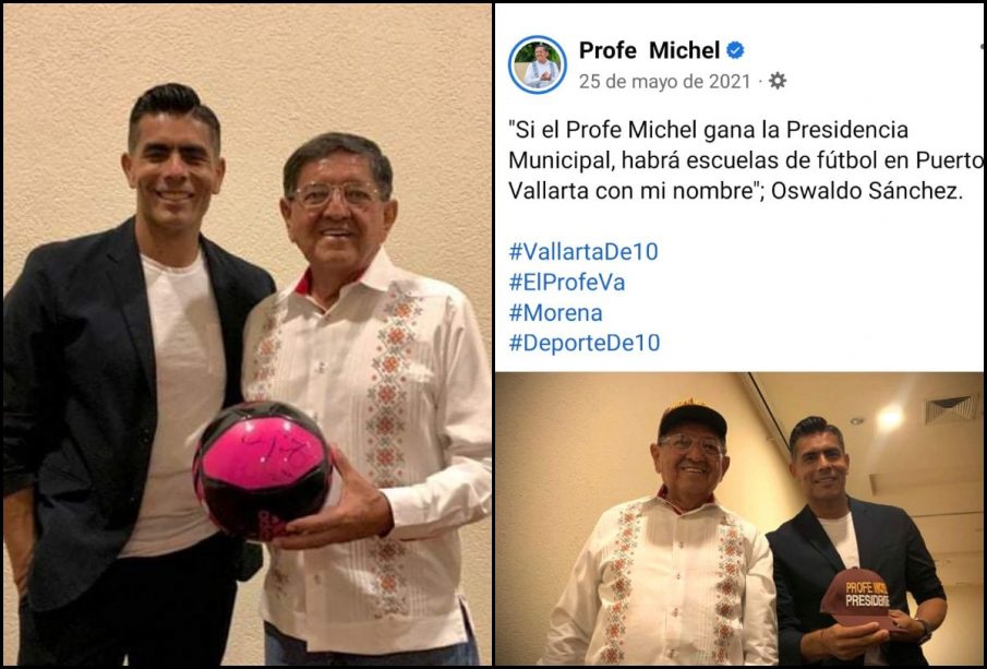 Profe Michel y Oswaldo Sánchez.