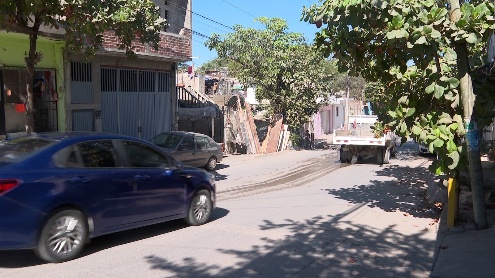 Calle en la colonia Laguna del Valle