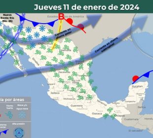 Clima en México por nuevo frente frío 26