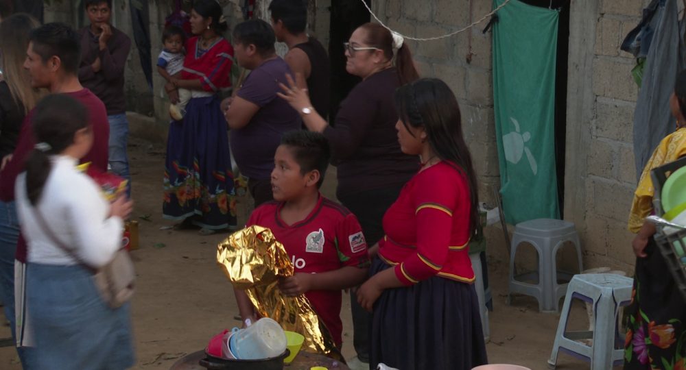 Comunidad indígena en El Coatante