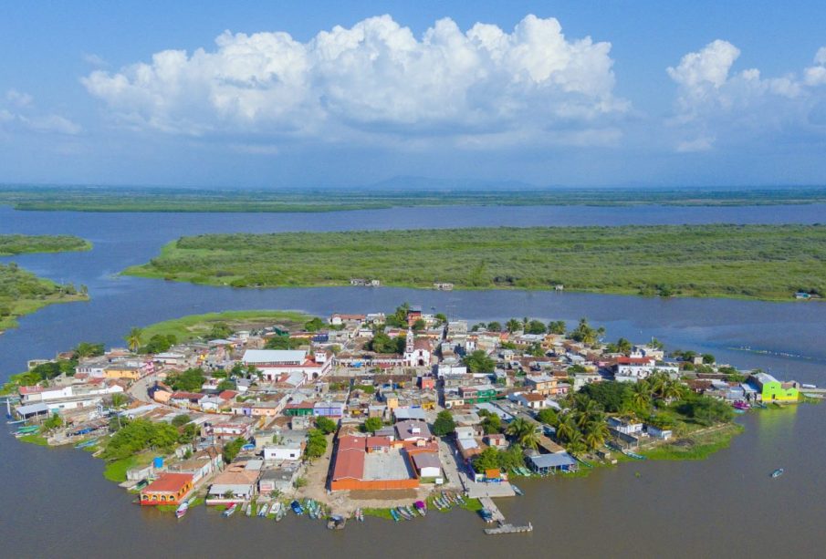 La isla de Mexcaltitán es considerada la cuna de la mexicanidad