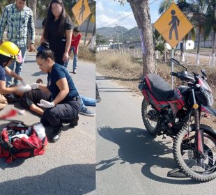 Motociclista atropellado en Ixtapa