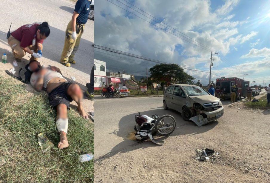 Motociclista herido en Joyas del Pedregal