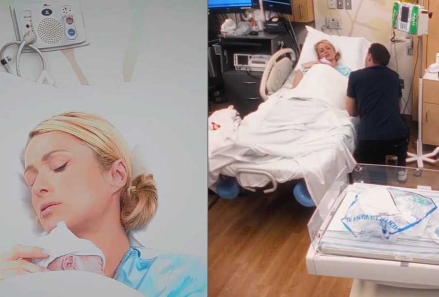Paris Hilton en hospital con bebé