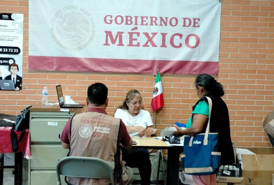 Persona en módulo de Pensión Bienestar