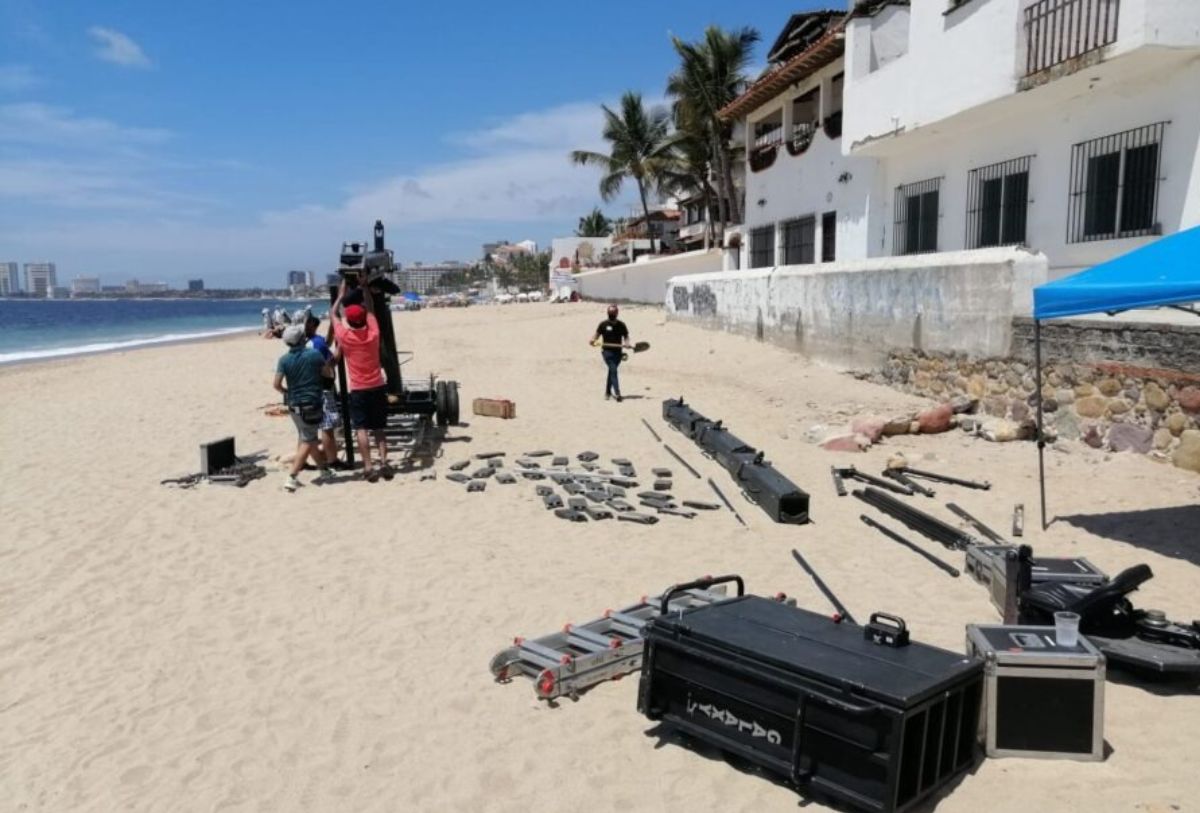 Producción en playa de Puerto Vallarta
