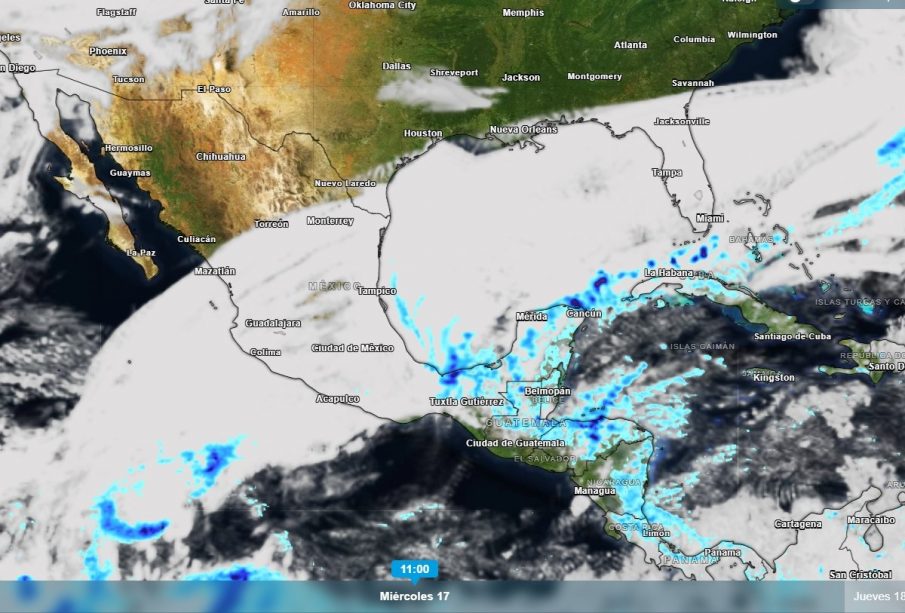 Pronóstico del clima para México 17-en