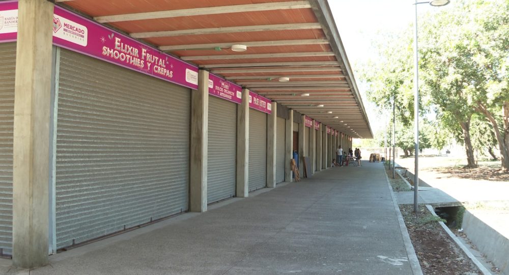 Puestos en el Mercado y Parque de Bucerias