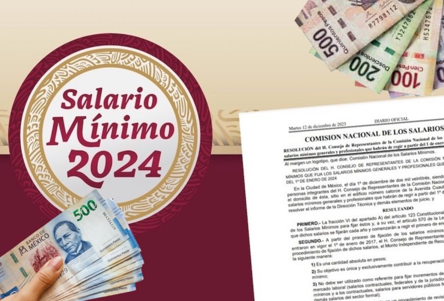 Salario Mínimo 2024 ¿cuánto aumentó en México?