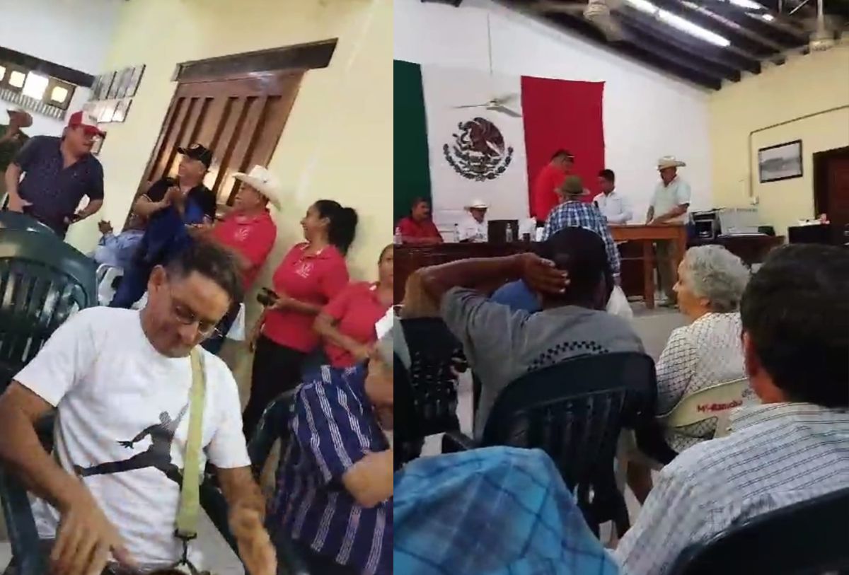 Toma de protesta de Héctor Ortiz en Ejido Ixtapa