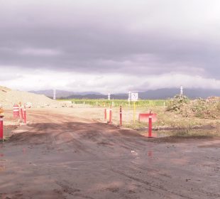 Zona del libramiento trazado