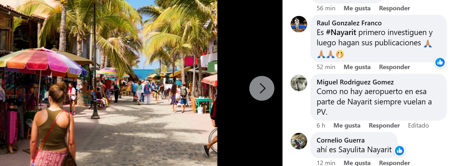 Foto de Sayulita promocionando a Vallarta