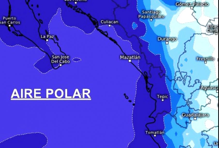 Mapa sobre las condiciones severas del clima