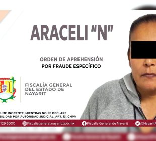 Araceli "N" detenida en Bahía de Banderas