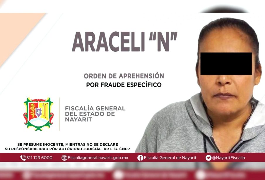 Araceli "N" detenida en Bahía de Banderas