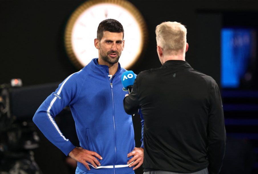 Novak Djokovic en el Abierto de Australia