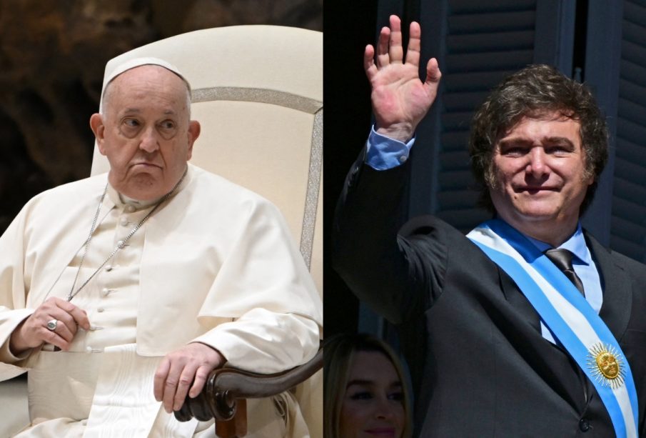 El Papa Francisco y Javier Milei