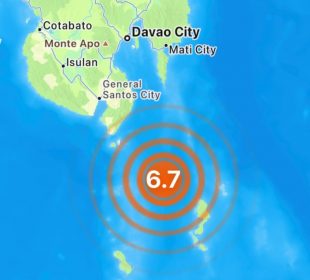 Se reporta terremoto en Filipinas