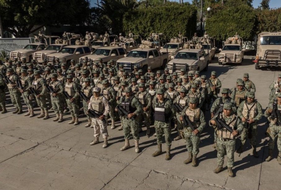 600 militares arribaron a Tijuana