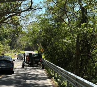 Accidente en la carretera federal 200