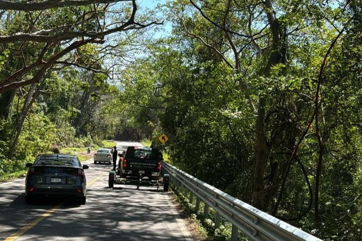 Accidente en la carretera federal 200