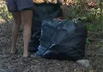 Bolsas de basura en Par Vial