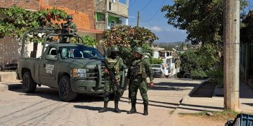 Elementos del Ejército Mexicano en El Coapinole