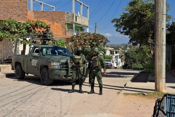 Elementos del Ejército Mexicano en El Coapinole