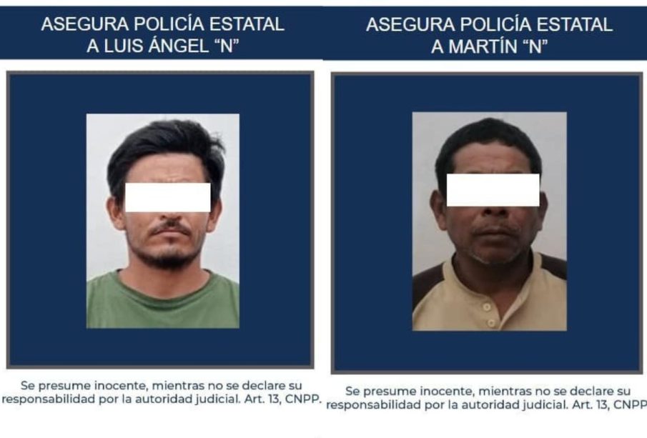 Ficha de detención de Luis Ángel y Martín N