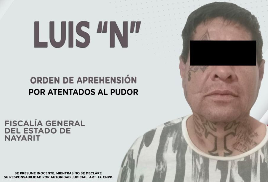 Ficha de detención de Luis N en Bucerías