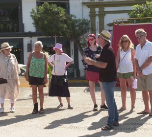 Grupo de turistas americanos en Vallarta