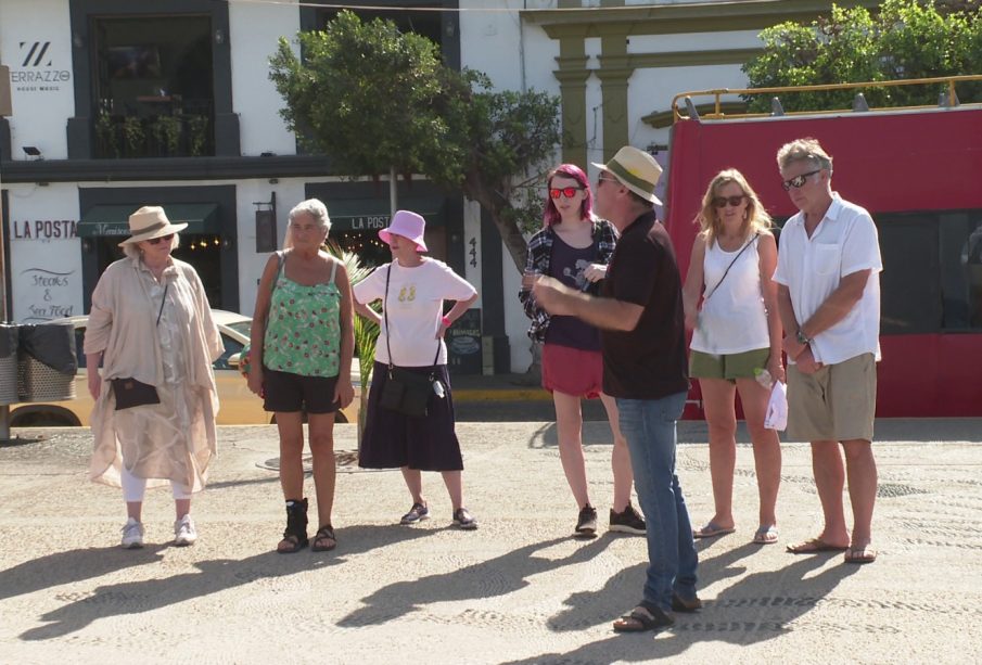 Grupo de turistas americanos en Vallarta